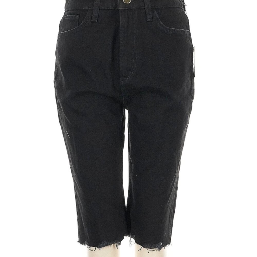 NWT Favorite Daughter The Ava Long Slim Denim Jean Short Size 28 $188 - Picture 12 of 14